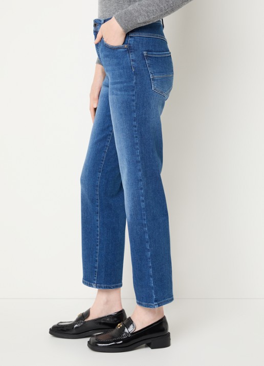 Rosner Studio Aubrey high waist slim fit jeans met steekzakken - detail 3 blauw