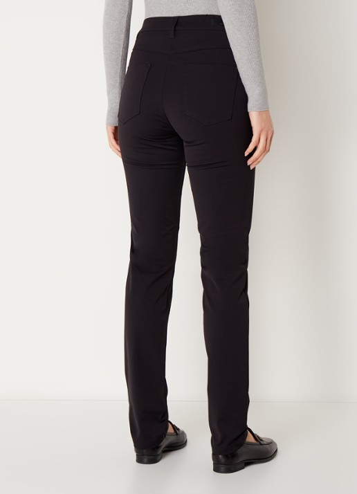 Rosner Studio Audrey high waist slim fit broek met stretch - achterkant zwart