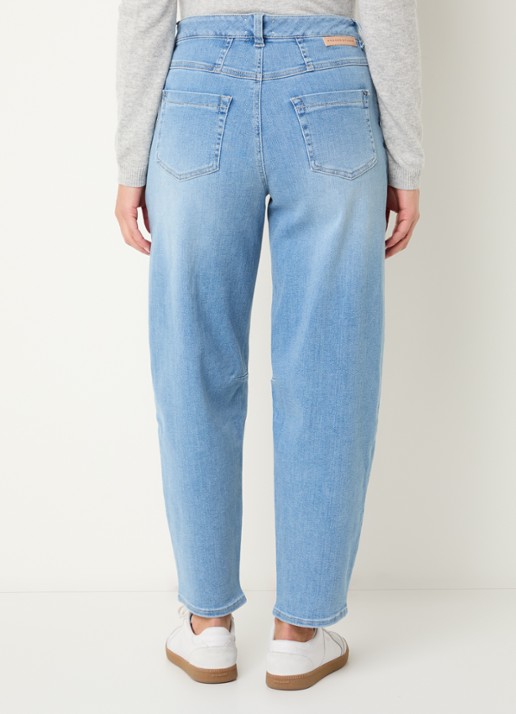 Rosner Studio High waist balloon fit jeans met lichte wassing - achterkant 5 indigo