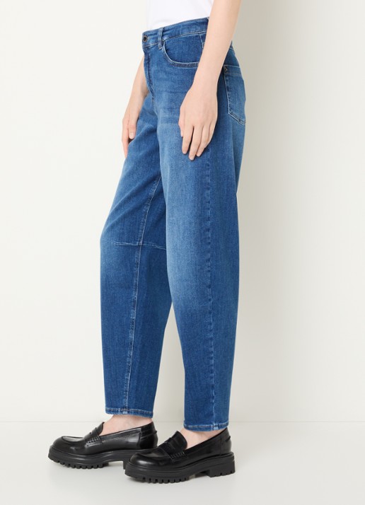 Rosner Studio High waist loose fit jeans met steekzakken - detail 2 indigo