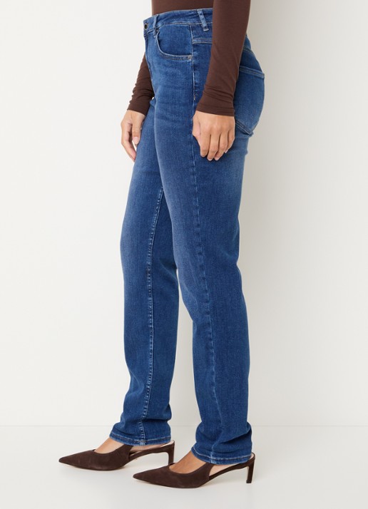 Rosner Studio Masha mid waist slim fit jeans met steekzakken - detail 5 indigo