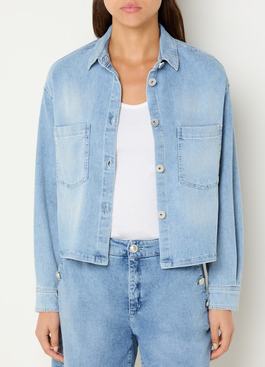 Rosner Studio Overshirt van chambray met borstzakken