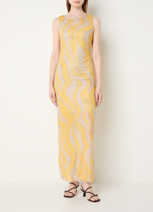 ROUGE EDIT Rousally midi jurk met print