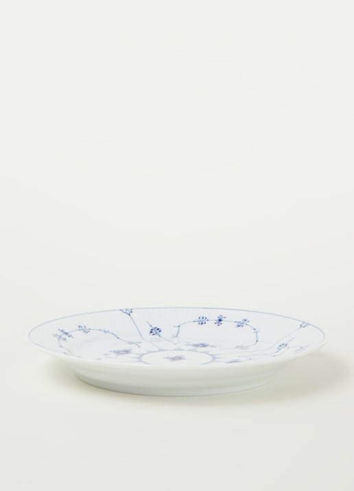 Royal Copenhagen Blue Fluted Plain dinerbord 27 cm - voorkant 3 royalblauw