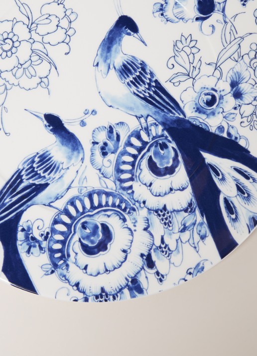 Royal Delft Delfts blauw onderbord 30,5 cm - detail wit