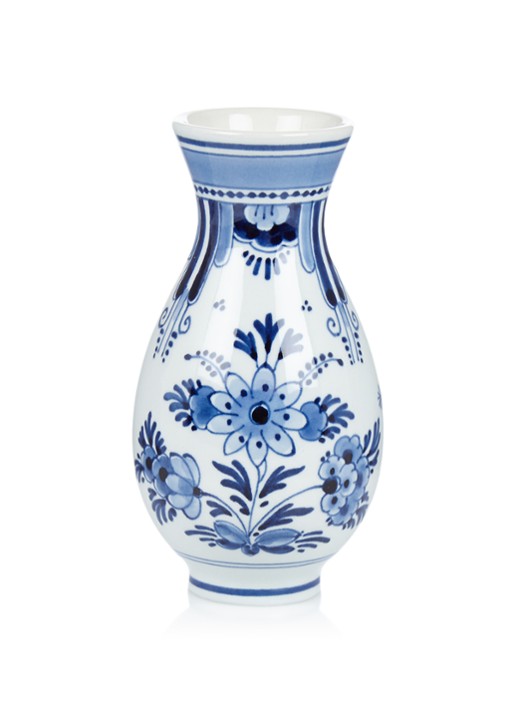 Royal Delft Delfts Blauw vaas 12,5 cm - voorkant blauw