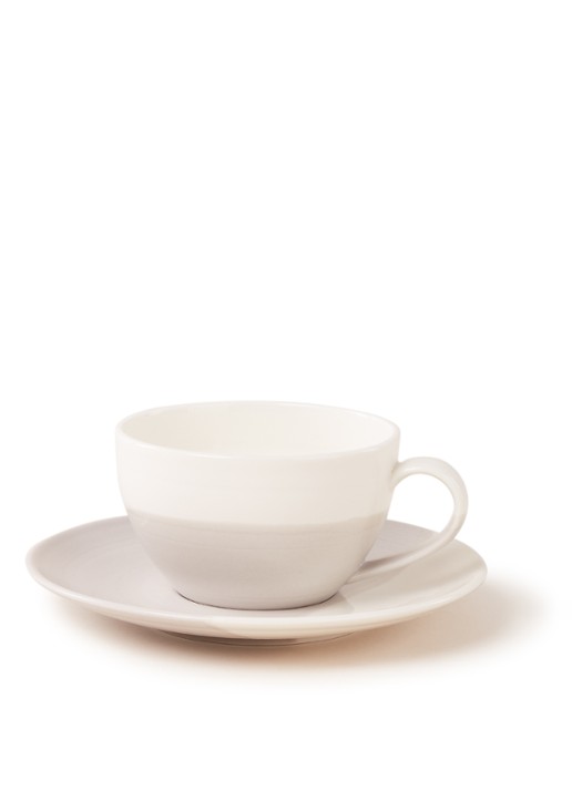 Royal Doulton Coffee Studio kop en schotel 25 cl - voorkant 2 lichtgrijs