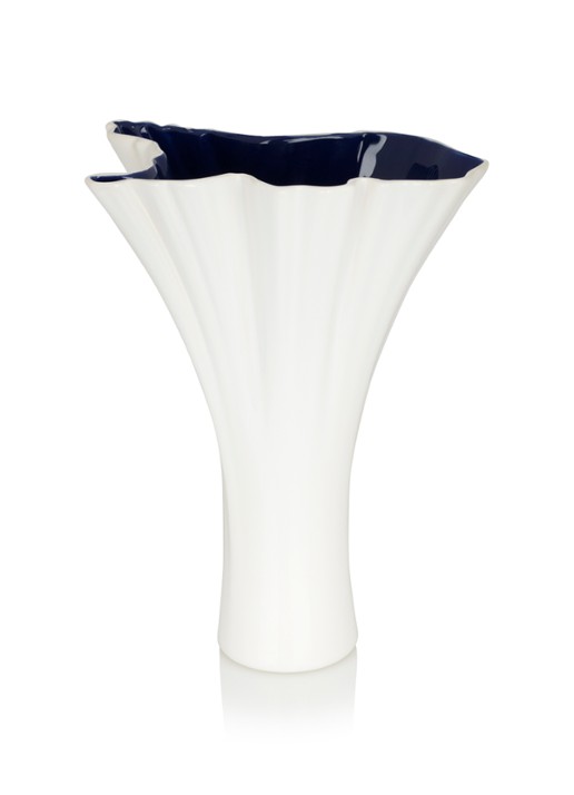 Royal Goedewaagen Holland vaas 35 cm - voorkant wit