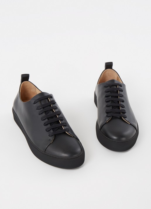 Royal RepubliQ Doric sneaker van leer - detail zwart