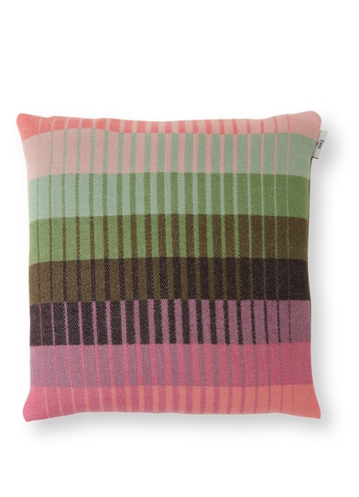 Røros Tweed Asmund Gradient sierkussen 50 x 50 cm - voorkant 2 roze