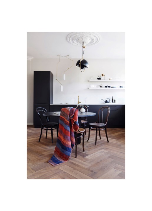 Røros Tweed Fri plaid van lamswol 150 x 200 cm - voorkant 2 donkerrood