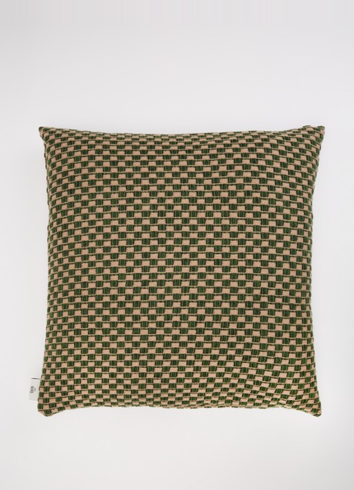 Røros Tweed Isak sierkussen 50 x 50 cm   - detail groen