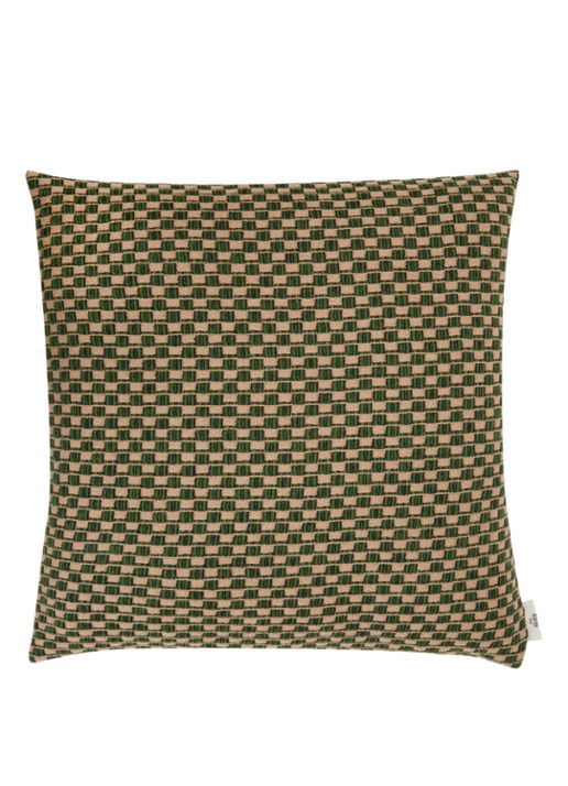 Røros Tweed Isak sierkussen 50 x 50 cm   - voorkant 3 groen