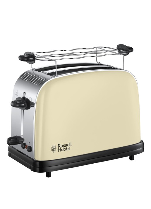 Russell Hobbs Colours Plus Classic broodrooster 2-slots - voorkant creme