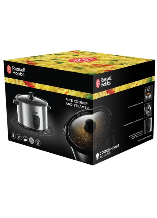 Russell Hobbs Cook@Home rijstkoker 1,8 liter 19750-56 - achterkant 7 zilver