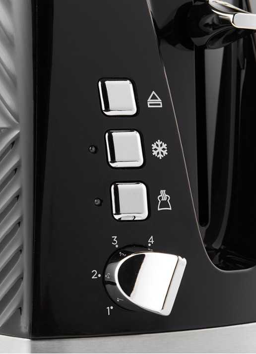 Russell Hobbs Groove broodrooster 2-slots - detail 2 zwart