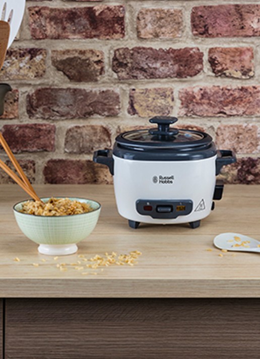Russell Hobbs Mini rijstkoker 2 porties 27020-56 - voorkant 2 lichtgrijs