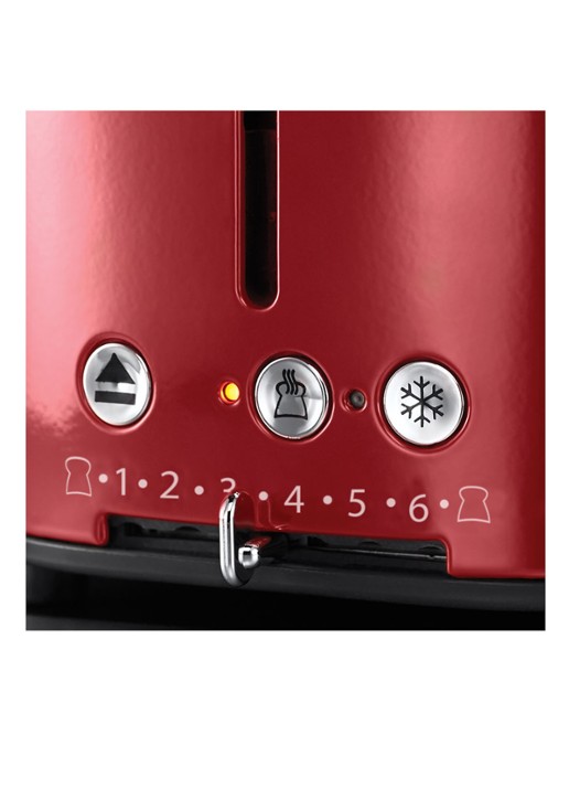 Russell Hobbs Retro Ribbon broodrooster 2-slots - detail 2 steenrood