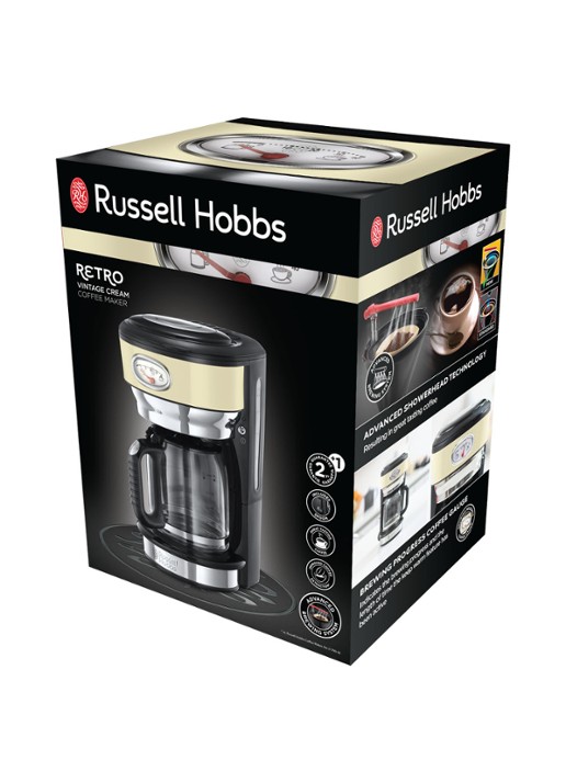 Russell Hobbs Retro Vintage Cream koffiezetapparaat 21702-56 - detail 7 creme