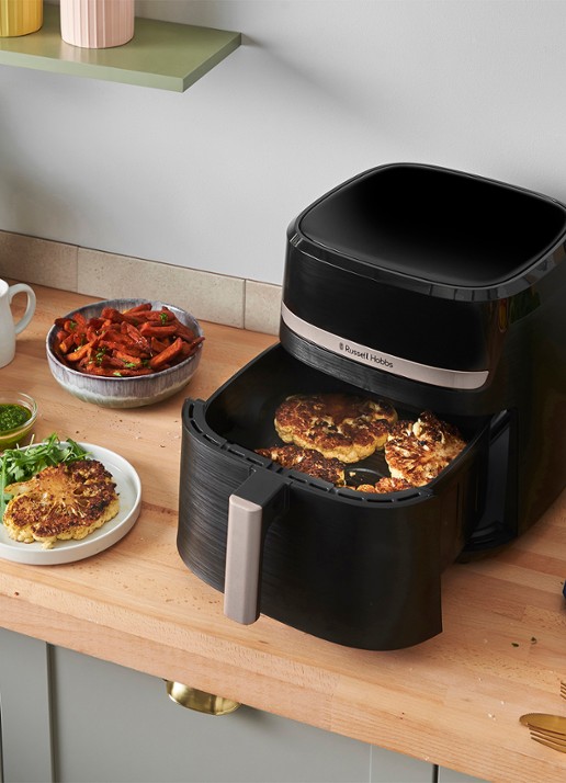 Russell Hobbs Satisfry airfryer 8,3 liter 27630-56 - achterkant zwart