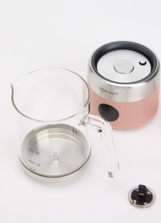 Safecourt Digitale melkopschuimer MF700 - voorkant 2 roze