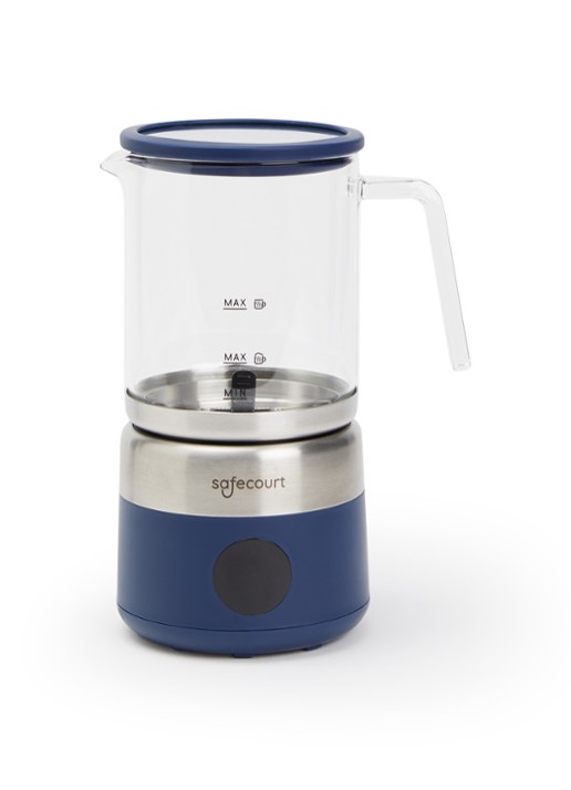 Safecourt Digitale melkopschuimer MF700 - voorkant 2 blauw