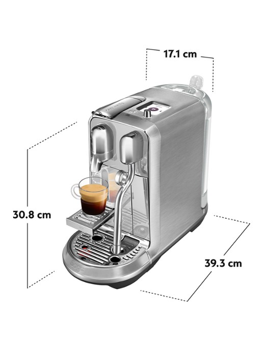 Sage Sage Creatista Plus Nespresso machine SNE800BSS4ENL1 - achterkant roestvrijstaal