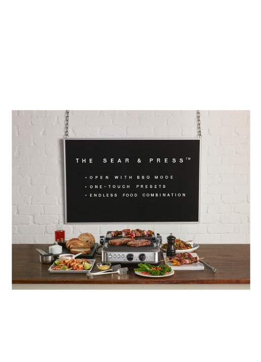 Sage The BBQ & Press contactgrill 35,1 x 37,5 cm SGR700BSS4EEU1 - detail 4 zilver