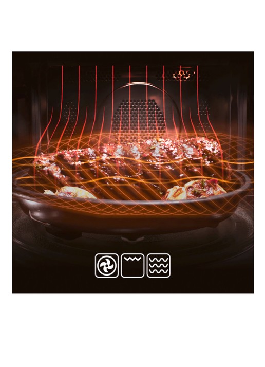 Sage The Combi Wave 3-in-1 combi-magnetron - detail zilver