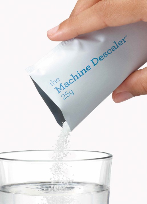 Sage The Machine Descaler ontkalker 25 gram set van 6 - achterkant wit