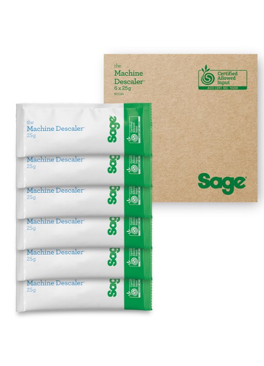 Sage The Machine Descaler ontkalker 25 gram set van 6 - voorkant 3 wit