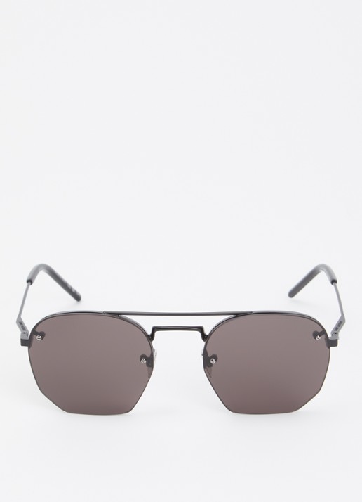 Saint Laurent Aviator zonnebril SL422 - detail zwart