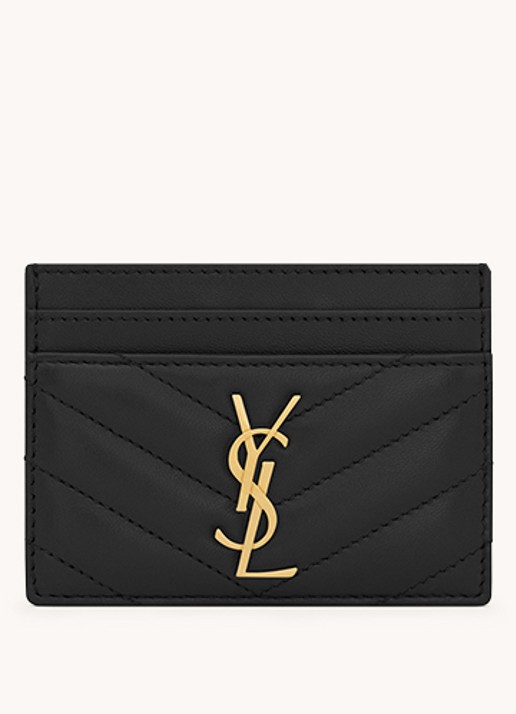 Saint Laurent Cassandre Matelassé pasjeshouder van quilted lamsleer