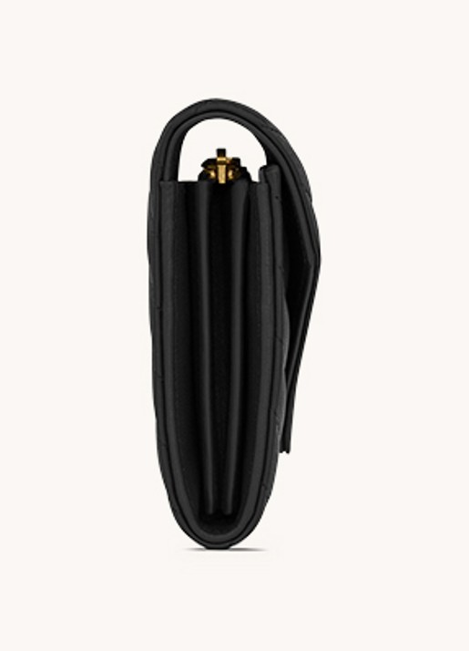 Saint Laurent Cassandre Matelassé portemonnee van lamsleer - achterkant 4 zwart