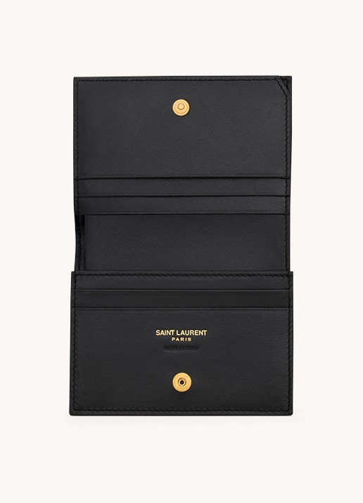 Saint Laurent Cassandre Matelassé portemonnee van quilted kalfsleer - detail 3 zwart