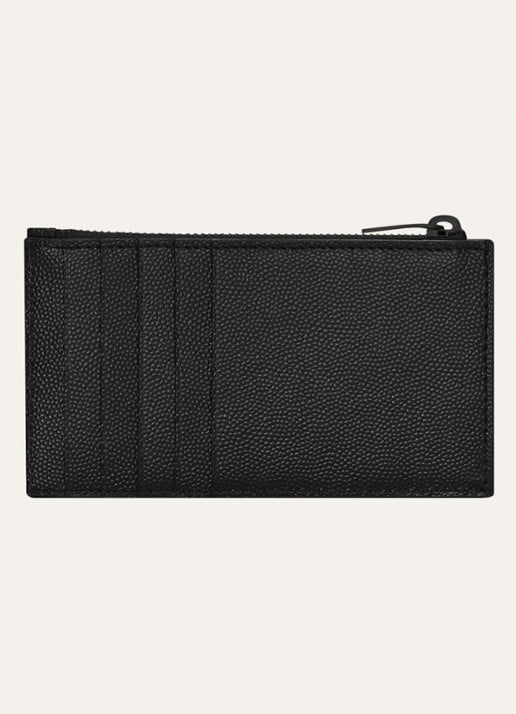 Saint Laurent Cassandre pasjeshouder van quilted kalfsleer - detail 2 zwart