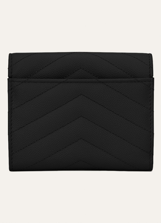 Saint Laurent Cassandre portemonnee van kalfsleer - detail 2 zwart