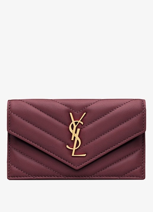 Saint Laurent Cassandre portemonnee van lamsleer