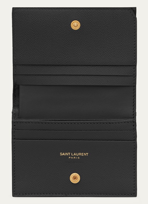 Saint Laurent Cassandre portemonnee van quilted kalfsleer - detail 2 zwart