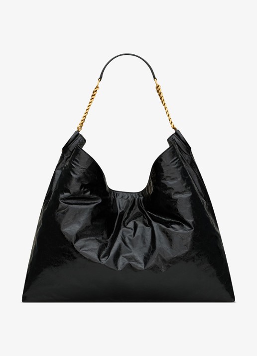Saint Laurent Cassandre schoudertas van kalfsleer - achterkant 2 zwart