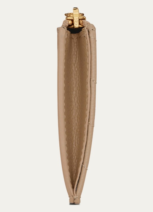 Saint Laurent Cassandre Zip Fragments pasjeshouder van kalfsleer - detail 2 beige
