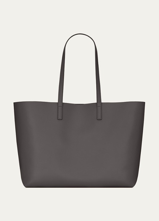 Saint Laurent E/W shopper van kalfsleer - detail 3 grijs