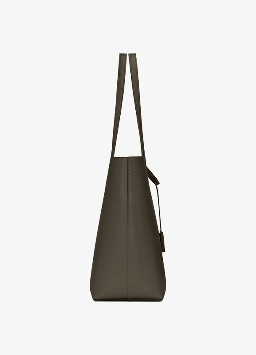 Saint Laurent East/West shopper van kalfsleer - detail 4 donkergrijs