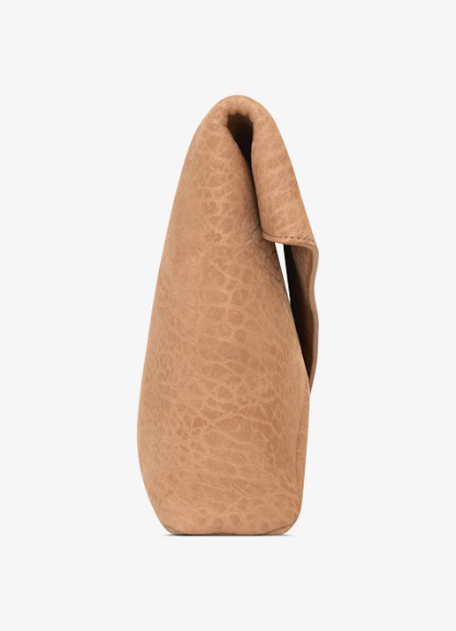 Saint Laurent Envelope Large clutch van lamsleer - detail 5 lichtbruin