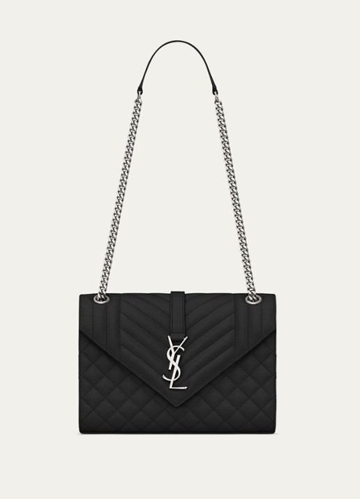 Saint Laurent Envelope Medium schoudertas van kalfsleer