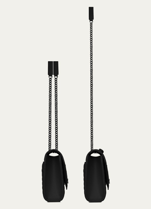 Saint Laurent Envelope Medium schoudertas van kalfsleer - detail 3 zwart