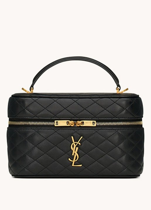 Saint Laurent Gaby Mini handtas van lamsleer - voorkant 3 zwart