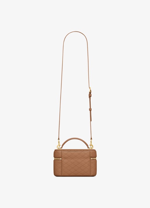 Saint Laurent Gaby Vanity handtas van lamsleer - achterkant bruin