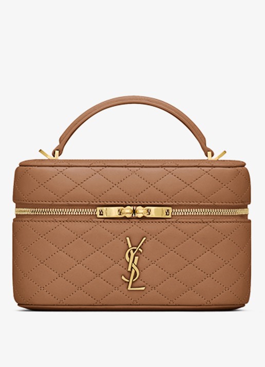 Saint Laurent Gaby Vanity handtas van lamsleer - detail 3 bruin