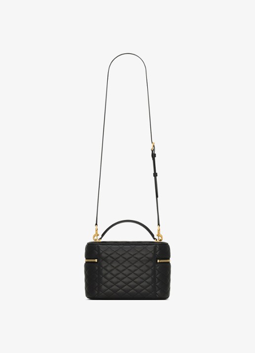 Saint Laurent Gaby Vanity Large handtas van lamsleer - achterkant 6 zwart